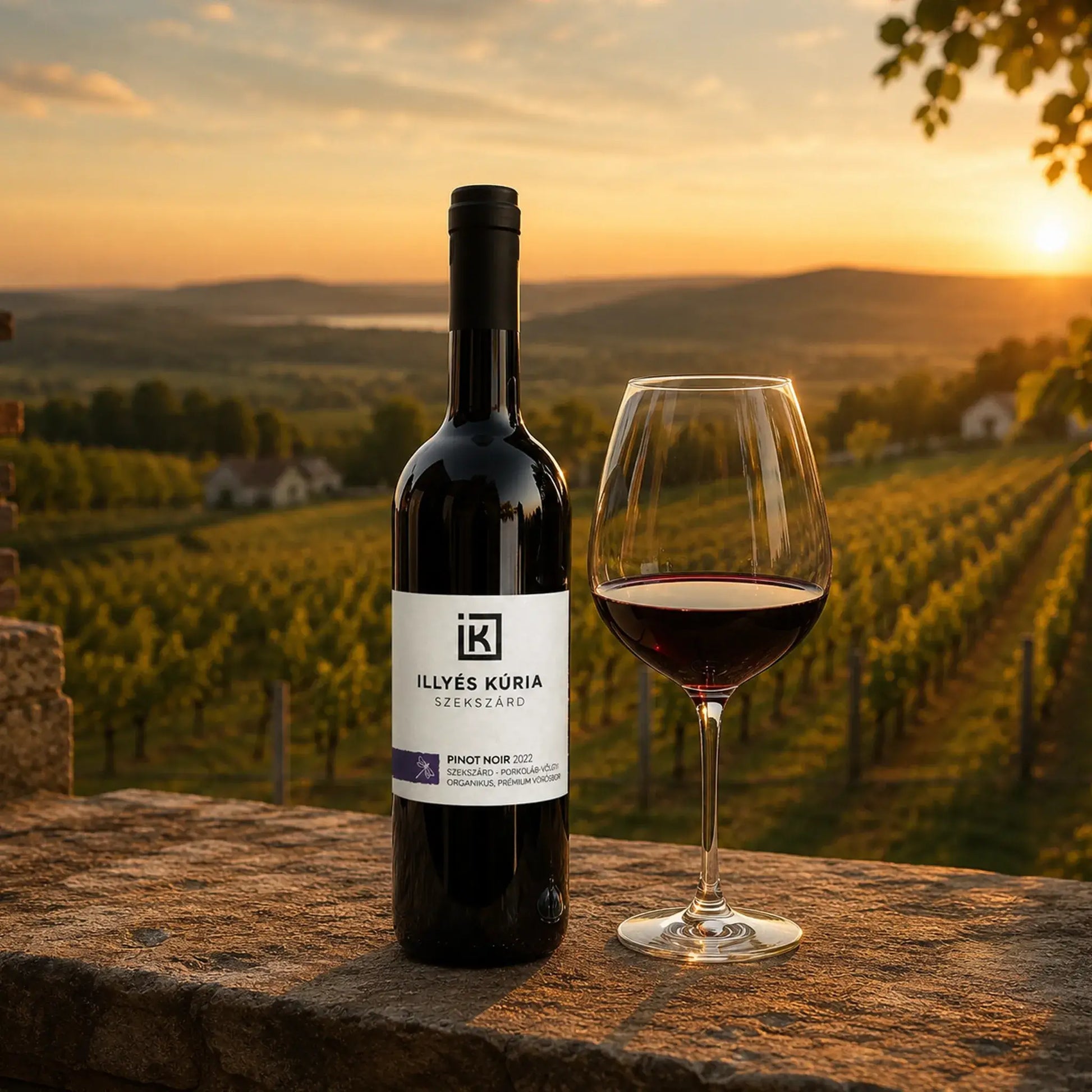 Illyés Kúria Pinot Noir 2022 BIO - Száraz Vörösbor - 4