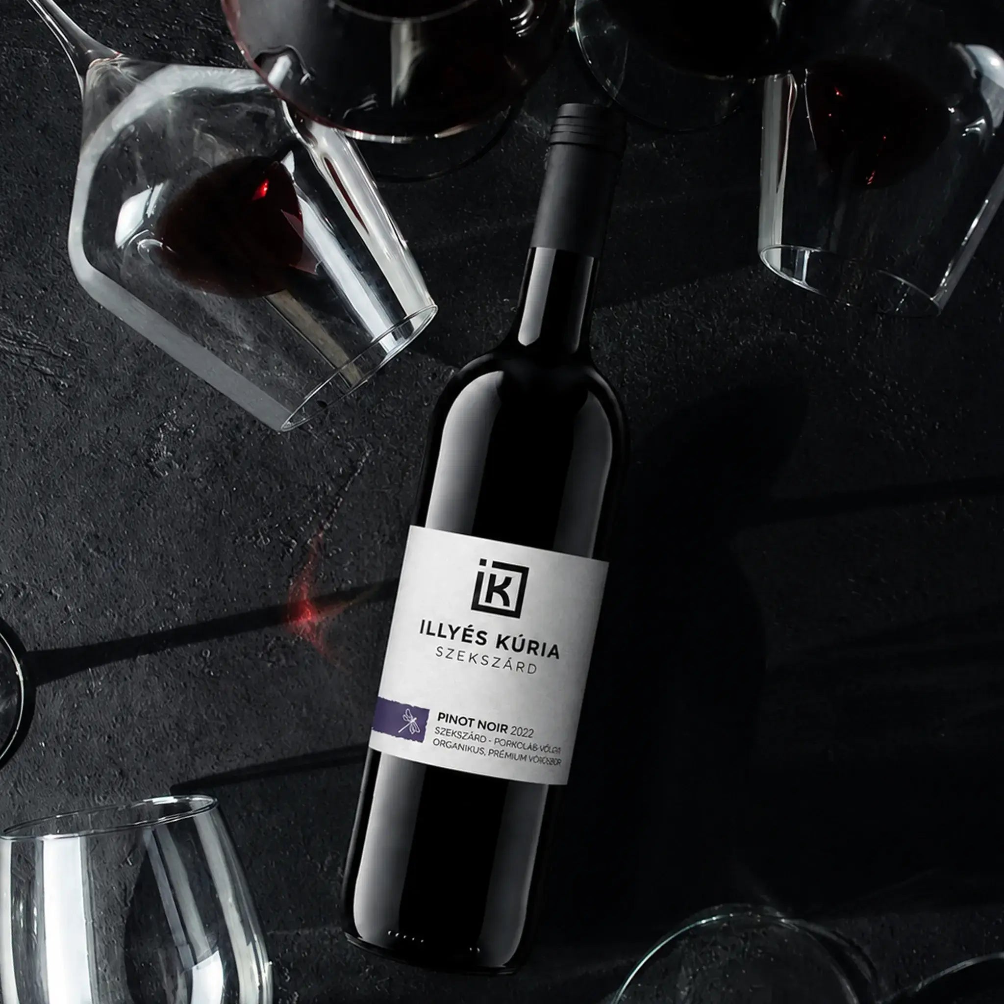 Illyés Kúria Pinot Noir 2022 BIO - Száraz Vörösbor - 5