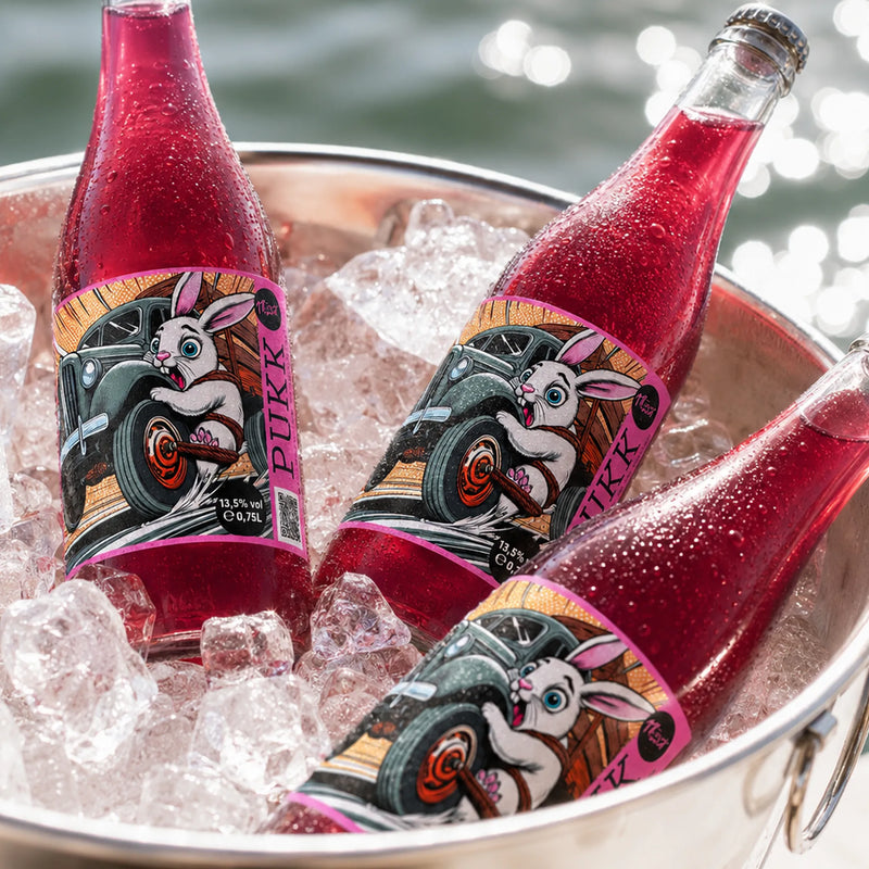 Itt és Most Pince PUKK Petnat 2024 - Száraz Rosé Pet-Nat - 3