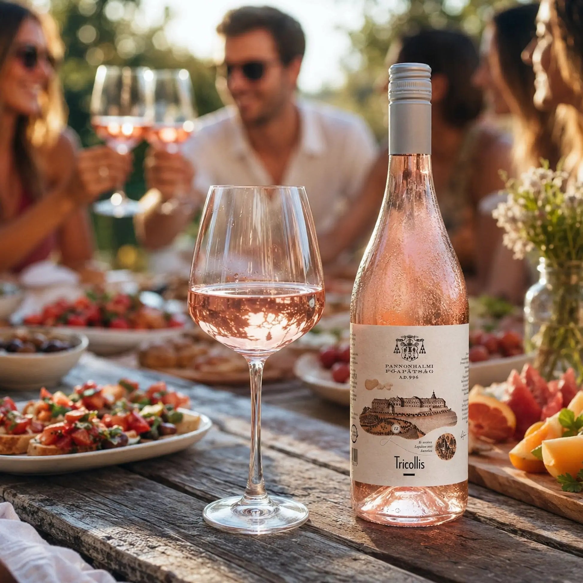 Pannonhalmi Főapátság Tricollis Rosé 2025 - Száraz Rosé Bor - 4